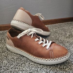 Pikolinos Brown and Tan Dress Sneakers